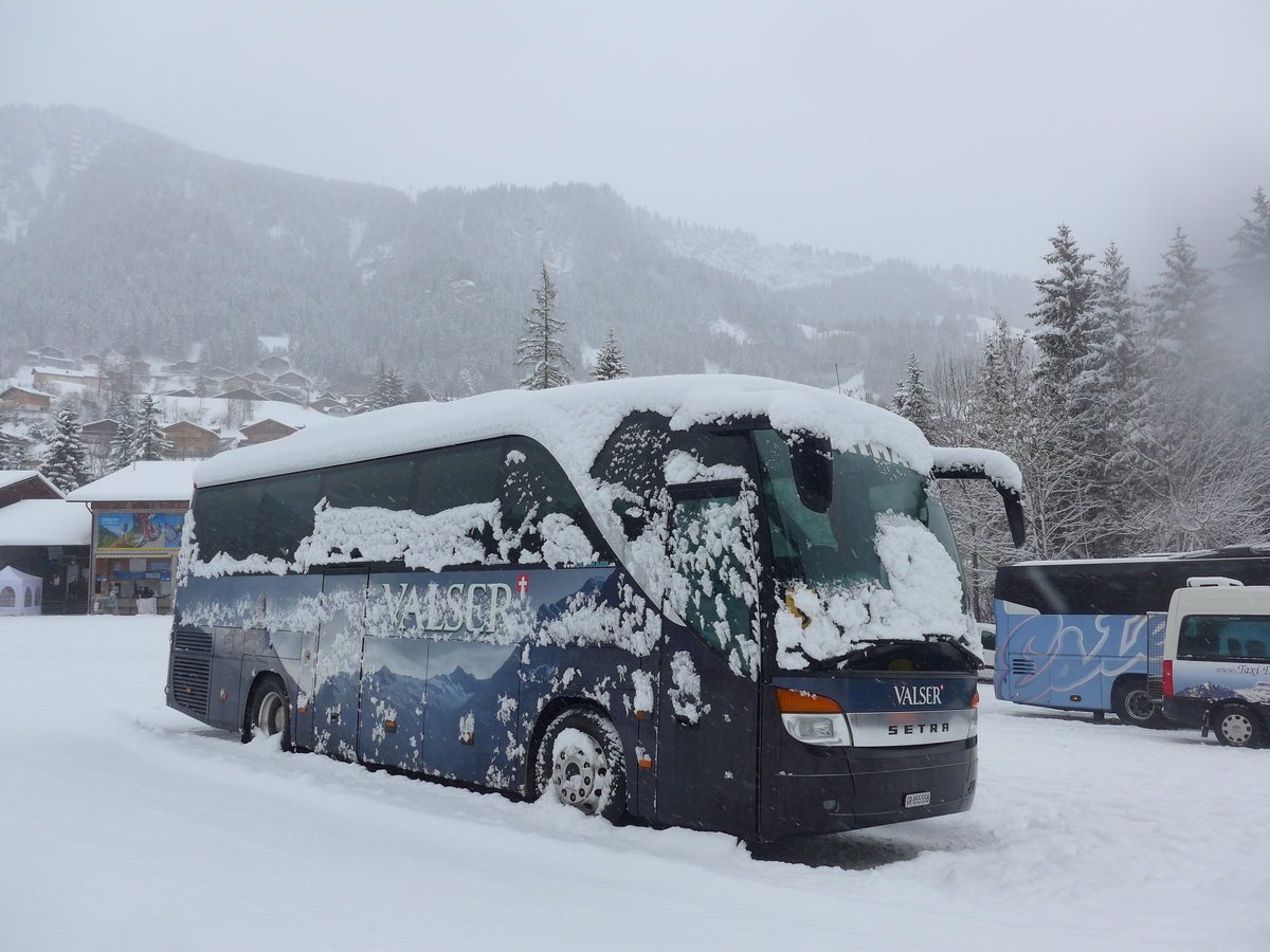 (201'122) - Gartmann, Vals - GR 855'558 - Setra am 13. Januar 2019 in Adelboden, ASB