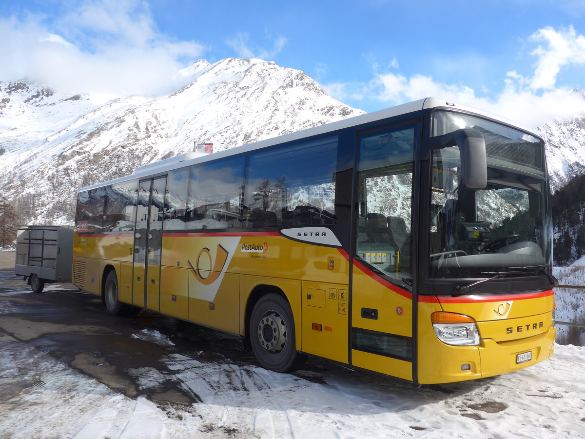 (201'323) - PostAuto Wallis - VS 403'660 - Setra am 27. Januar 2019 in Saas-Fee, Busterminal