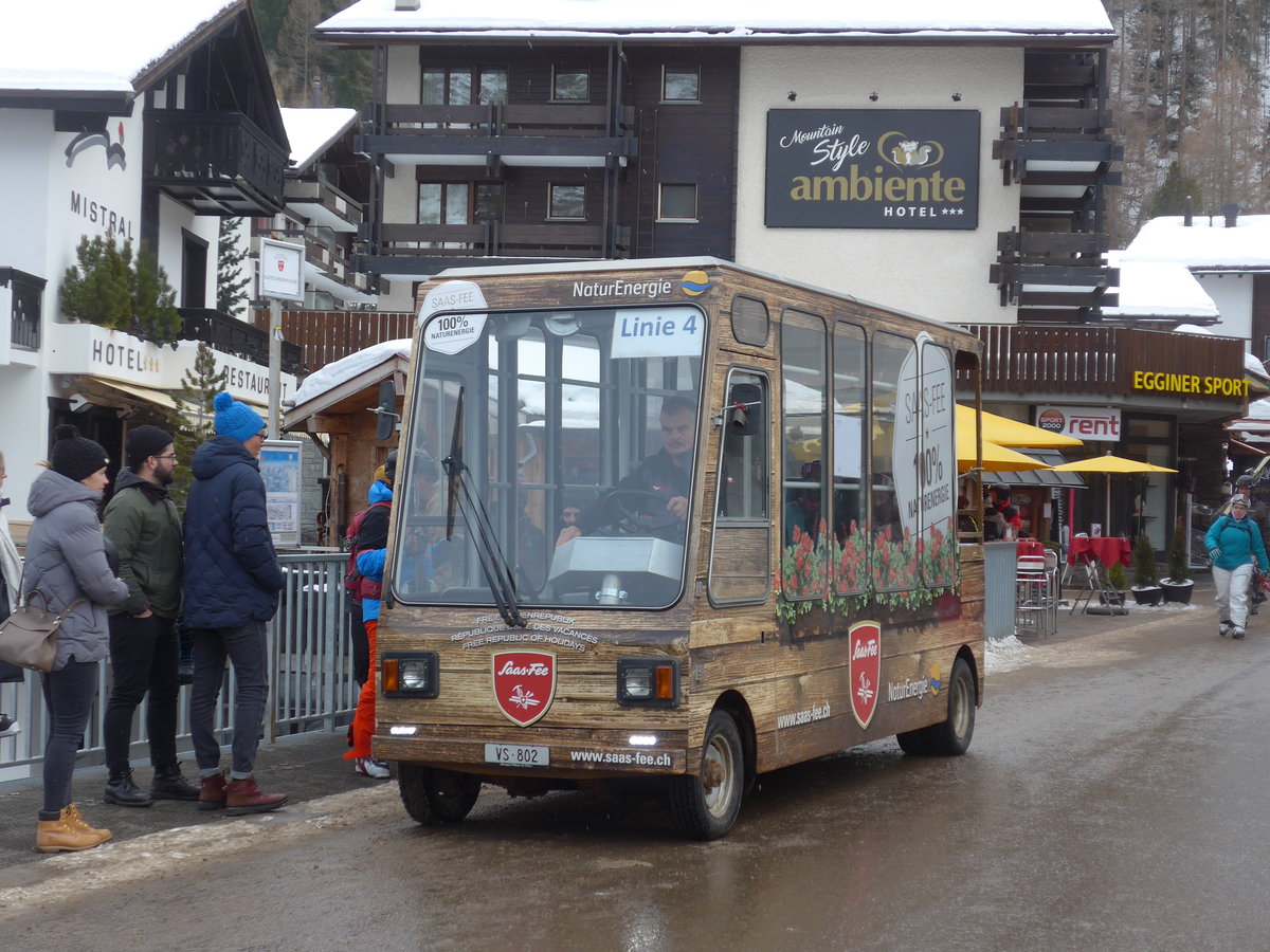 (201'329) - OBS Saas-Fee - VS 802 - Stimbo am 27. Januar 2019 in Saas-Fee, Gletscherbrcke