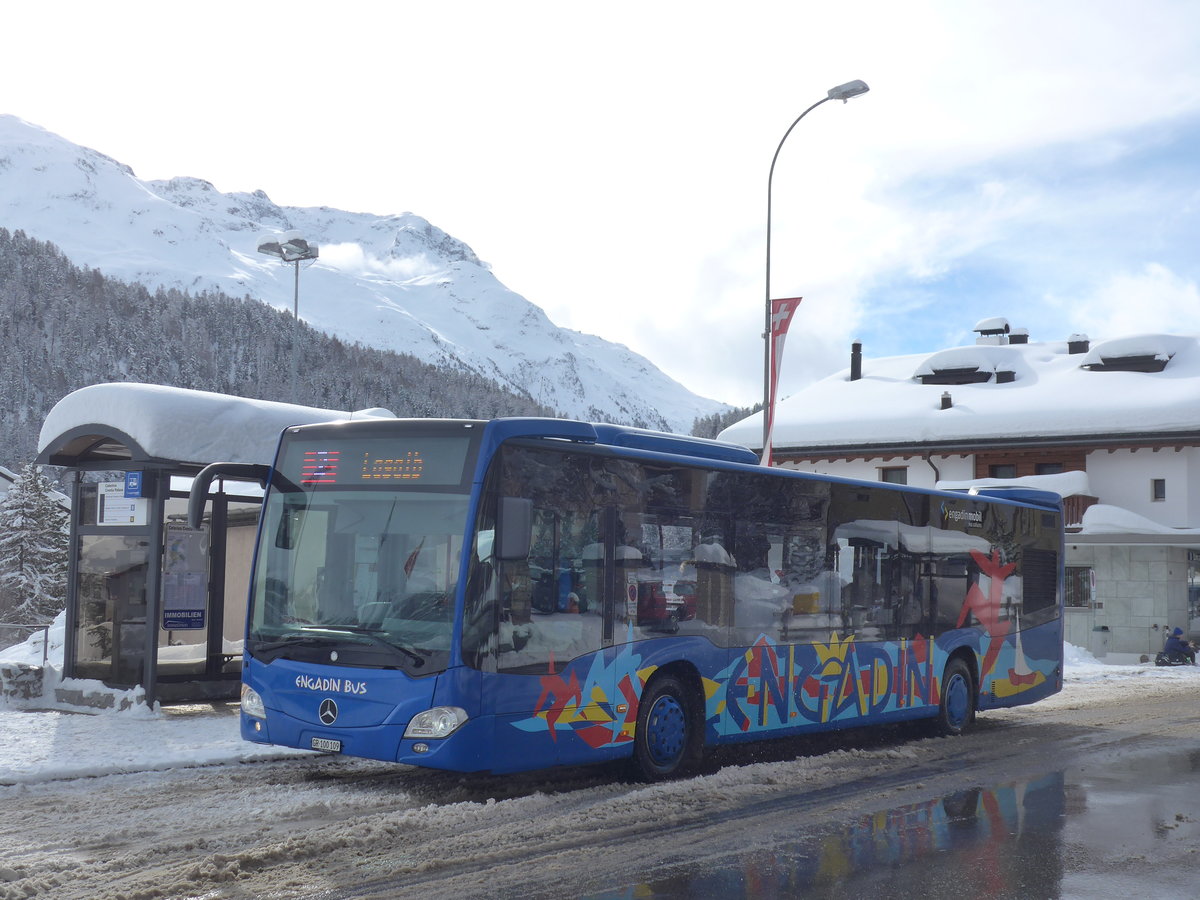 (201'414) - SBC Chur - Nr. 109/GR 100'109 - Mercedes am 2. Februar 2019 in Celerina, Cresta Palace