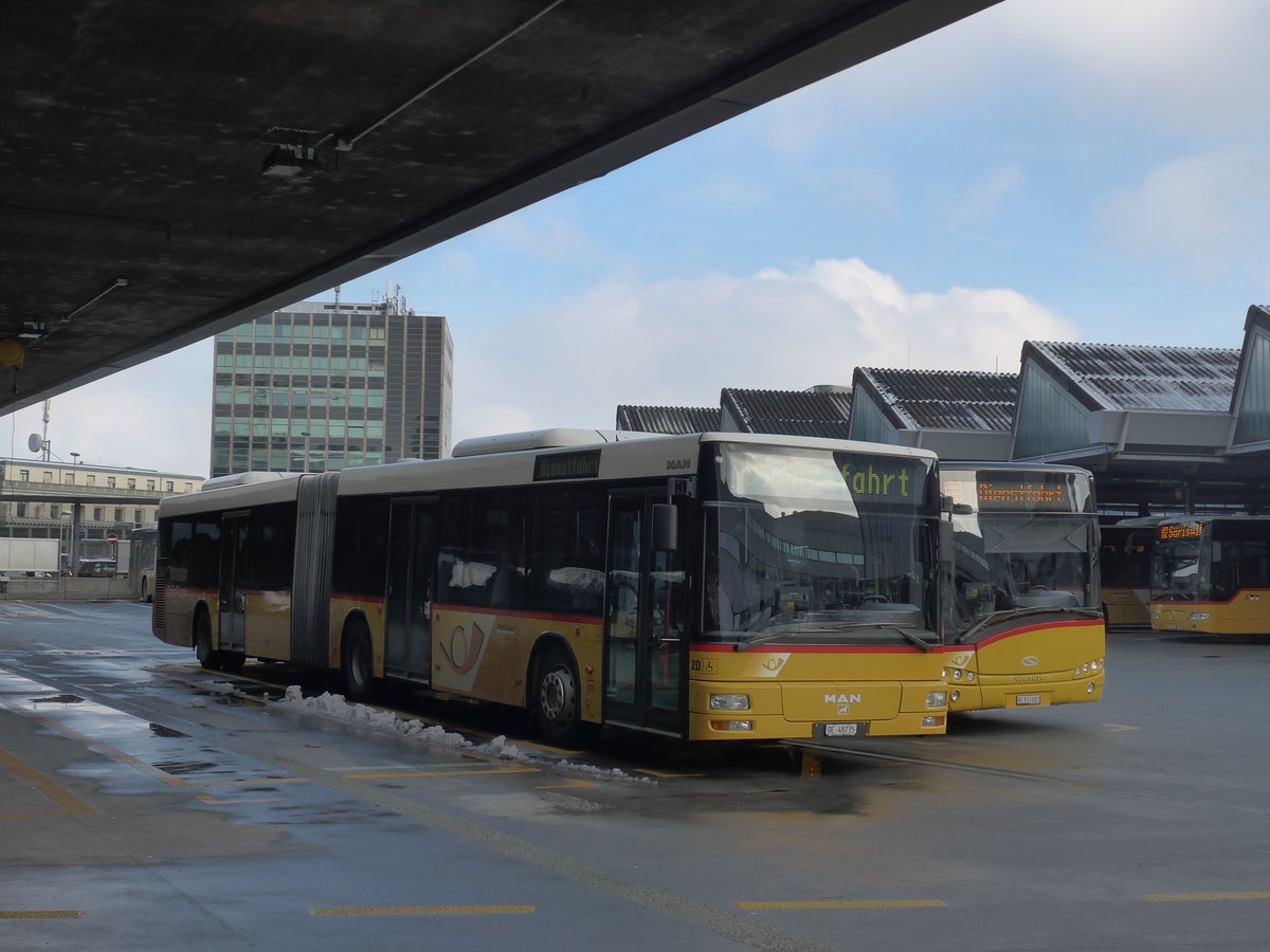 (201'457) - Steiner, Ortschwaben - Nr. 20/BE 48'735 - MAN (ex Nr. 10) am 4. Februar 2019 in Bern, Postautostation