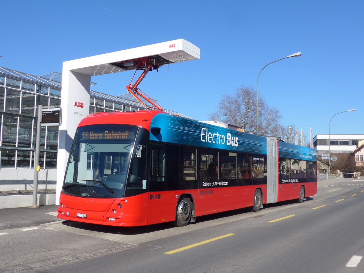 (201'713) - Bernmobil, Bern - Nr. 205/BE 724'205 - Hess/Hess am 18. Februar 2019 in Kniz, Weiermatt