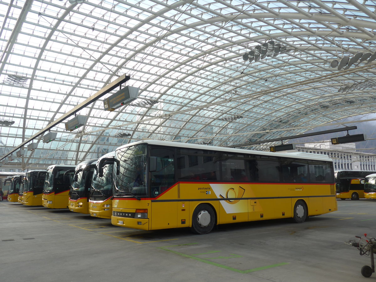 (201'815) - Tschannen, Zogingen - Nr. 7/AG 14'483 - Setra am 2. Mrz 2019 in Chur, Postautostation (Einsatz PostAuto)