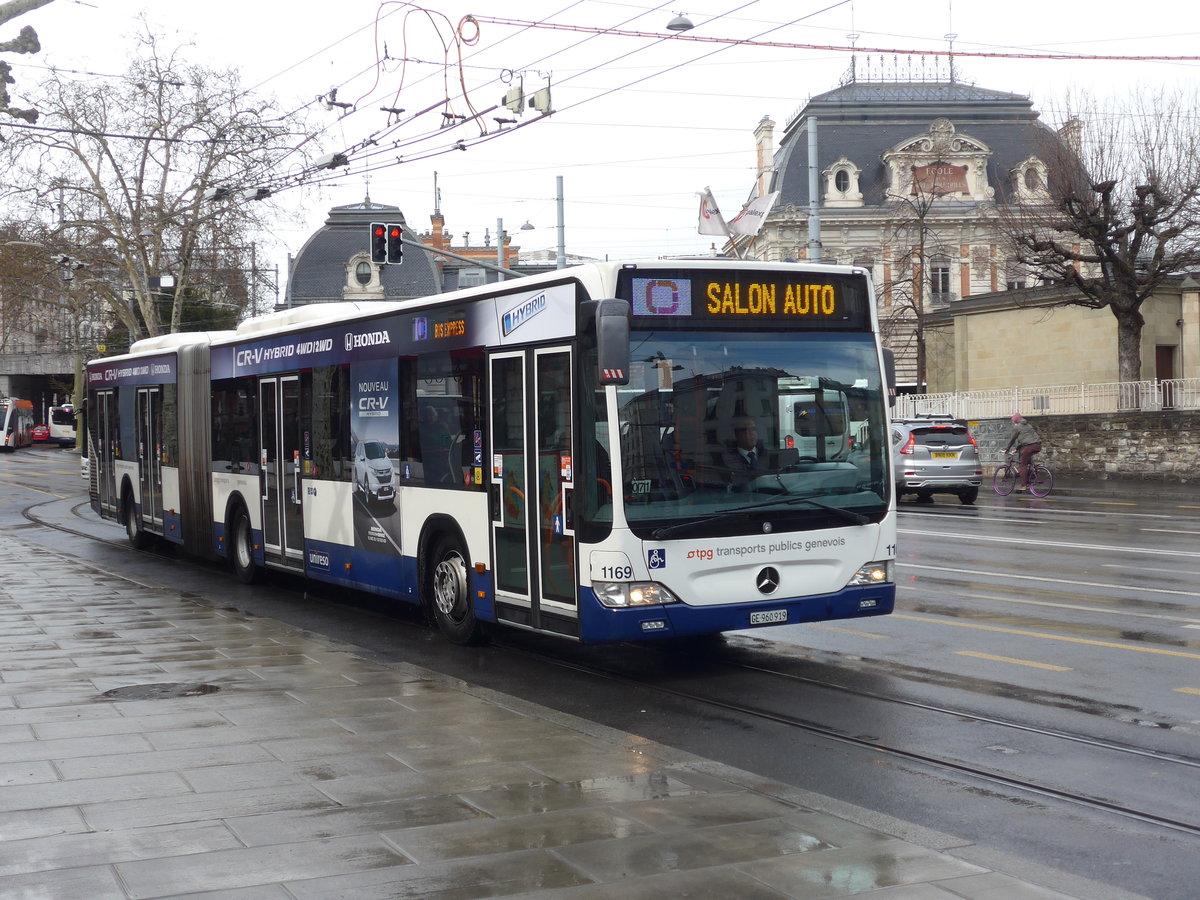 (202'228) - TPG Genve - Nr. 1169/GE 960'919 - Mercedes am 11. Mrz 2019 in Genve, Place des Vingt-Deux-Cantons