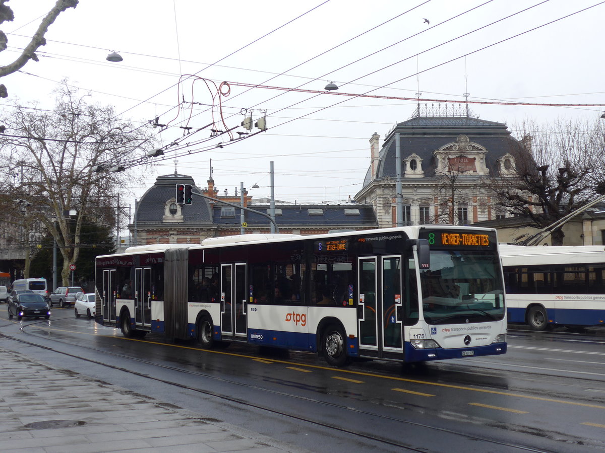 (202'231) - TPG Genve - Nr. 1175/GE 960'925 - Mercedes am 11. Mrz 2019 in Genve, Place des Vingt-Deux-Cantons