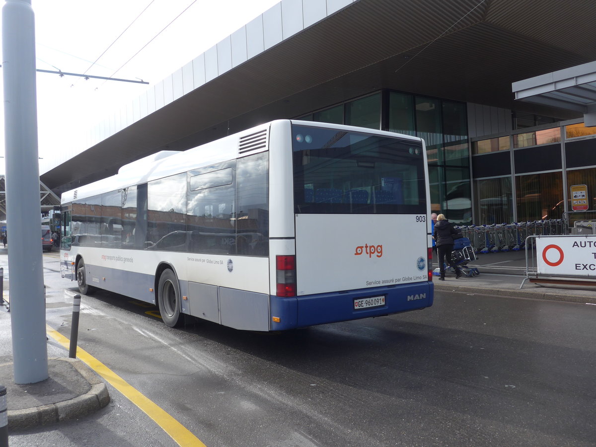 (202'288) - Globe-Limo, Genve - Nr. 903/GE 960'091 - MAN am 11. Mrz 2019 in Genve, Aroport