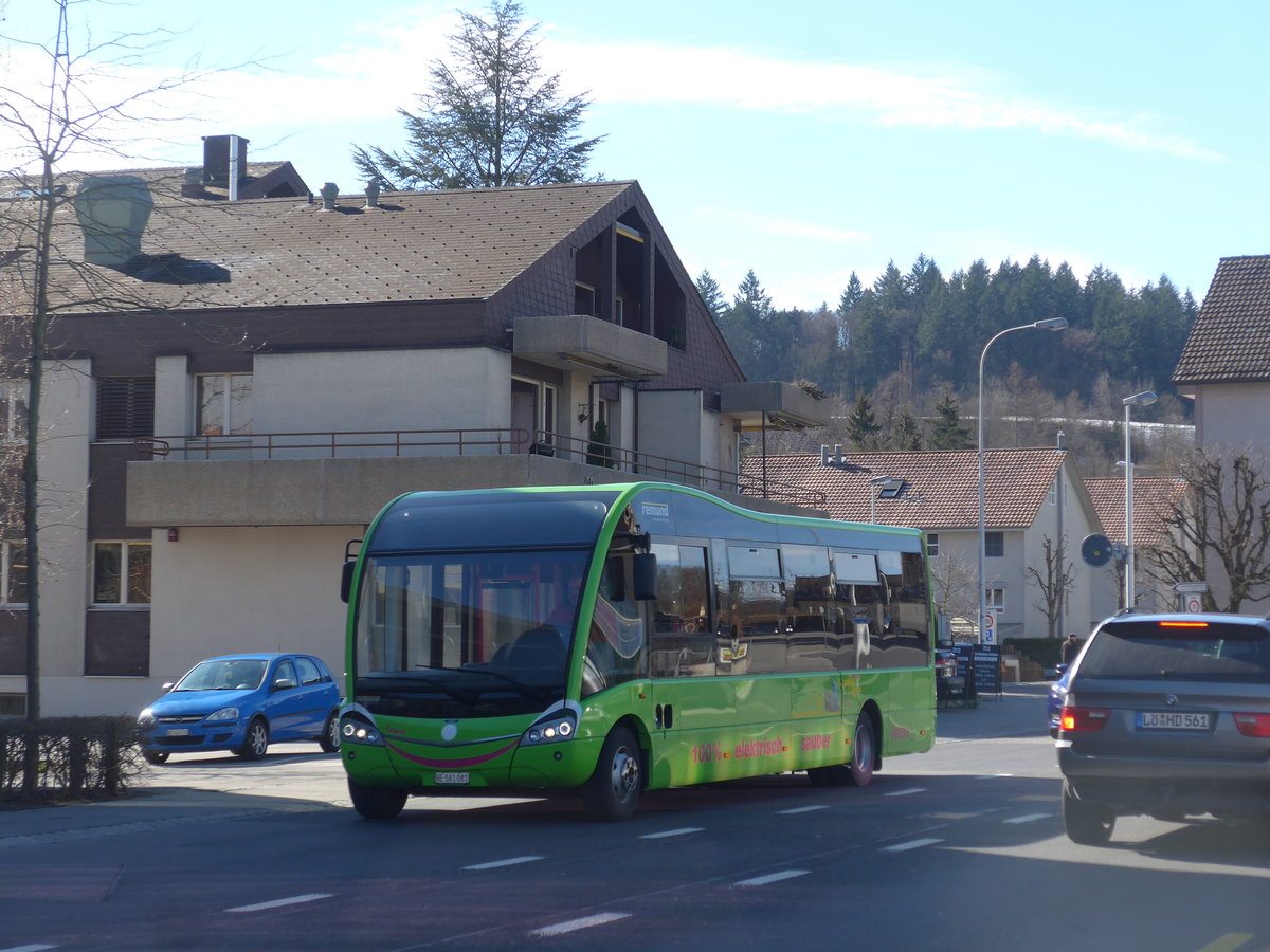 (202'321) - Peyer, Niederwangen - BE 561'081 - Optare am 12. Mrz 2019 in Kniz, Weiermatt