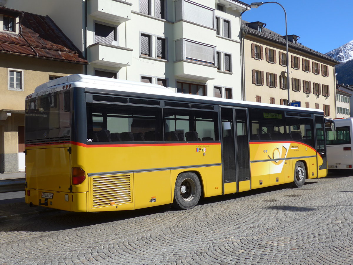 (202'534) - Marchetti, Airolo - TI 239'834 - Mercedes (ex AVG Meiringen Nr. 70) am 19. Mrz 2019 beim Bahnhof Airolo