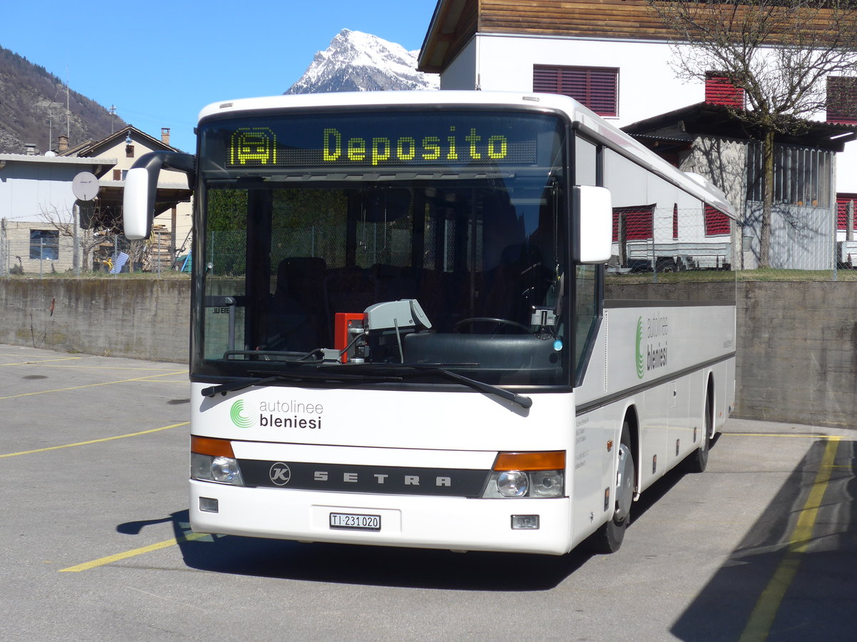 (202'568) - ABl Biasca - Nr. 20/TI 231'020 - Setra (ex AAGU Altdorf Nr. 33) am 19. Mrz 2019 in Biasca, Garage