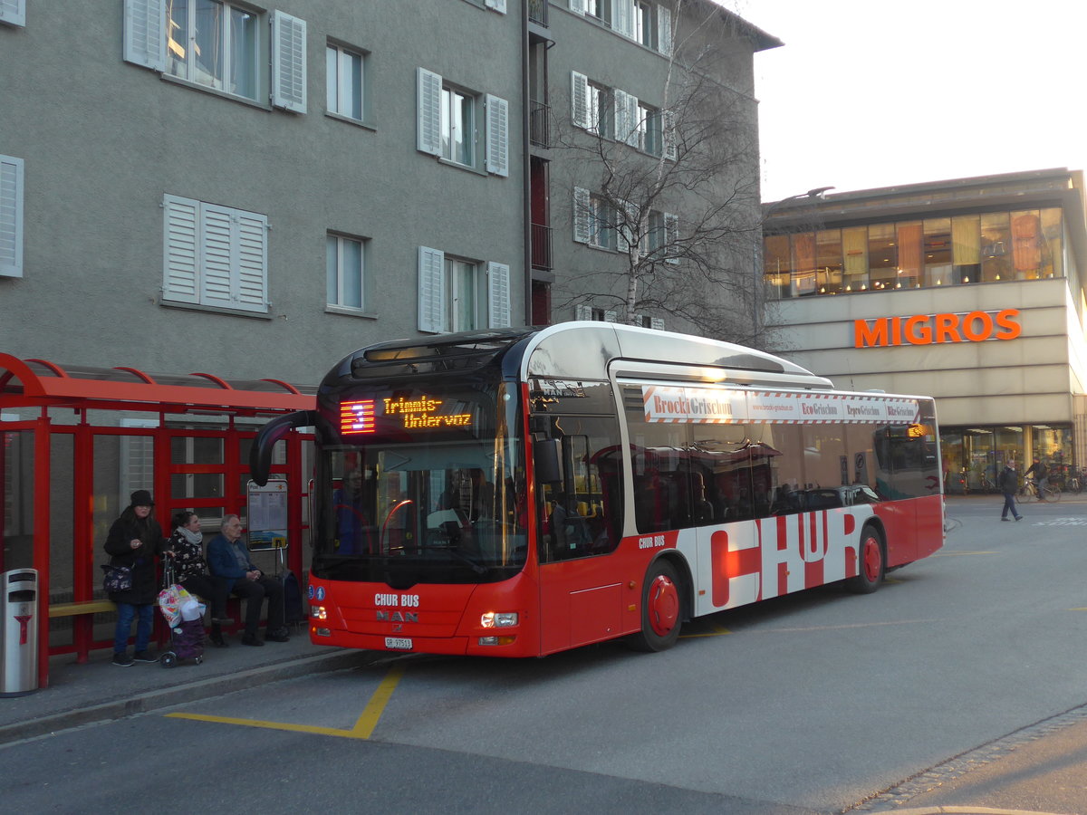 (202'659) - SBC Chur - Nr. 13/GR 97'513 - MAN am 20. Mrz 2019 in Chur, Post I 