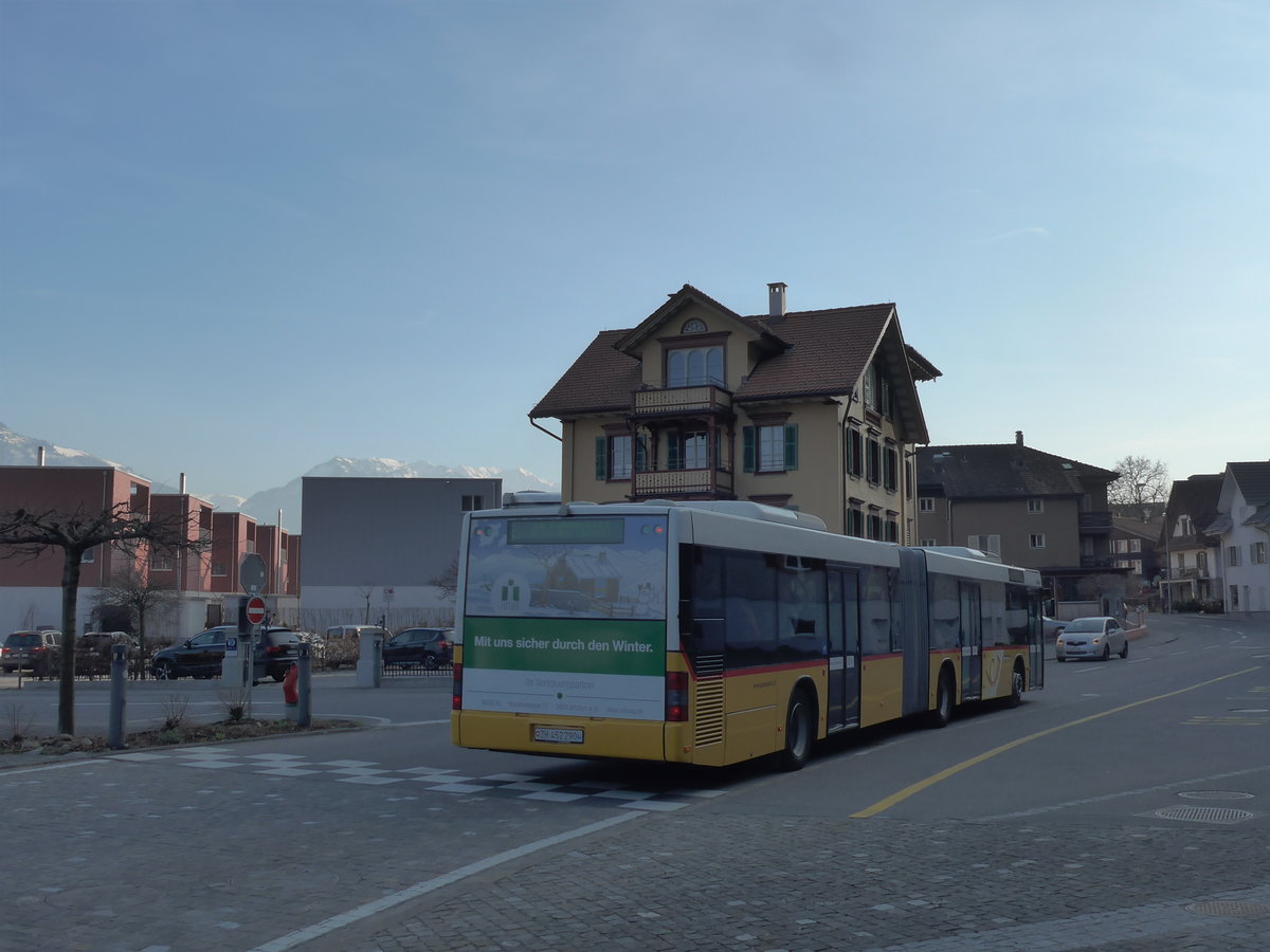 (202'899) - PostAuto Zrich - Nr. 178/ZH 452'290 - MAN am 22. Mrz 2019 beim Bahnhof Alpnachstad