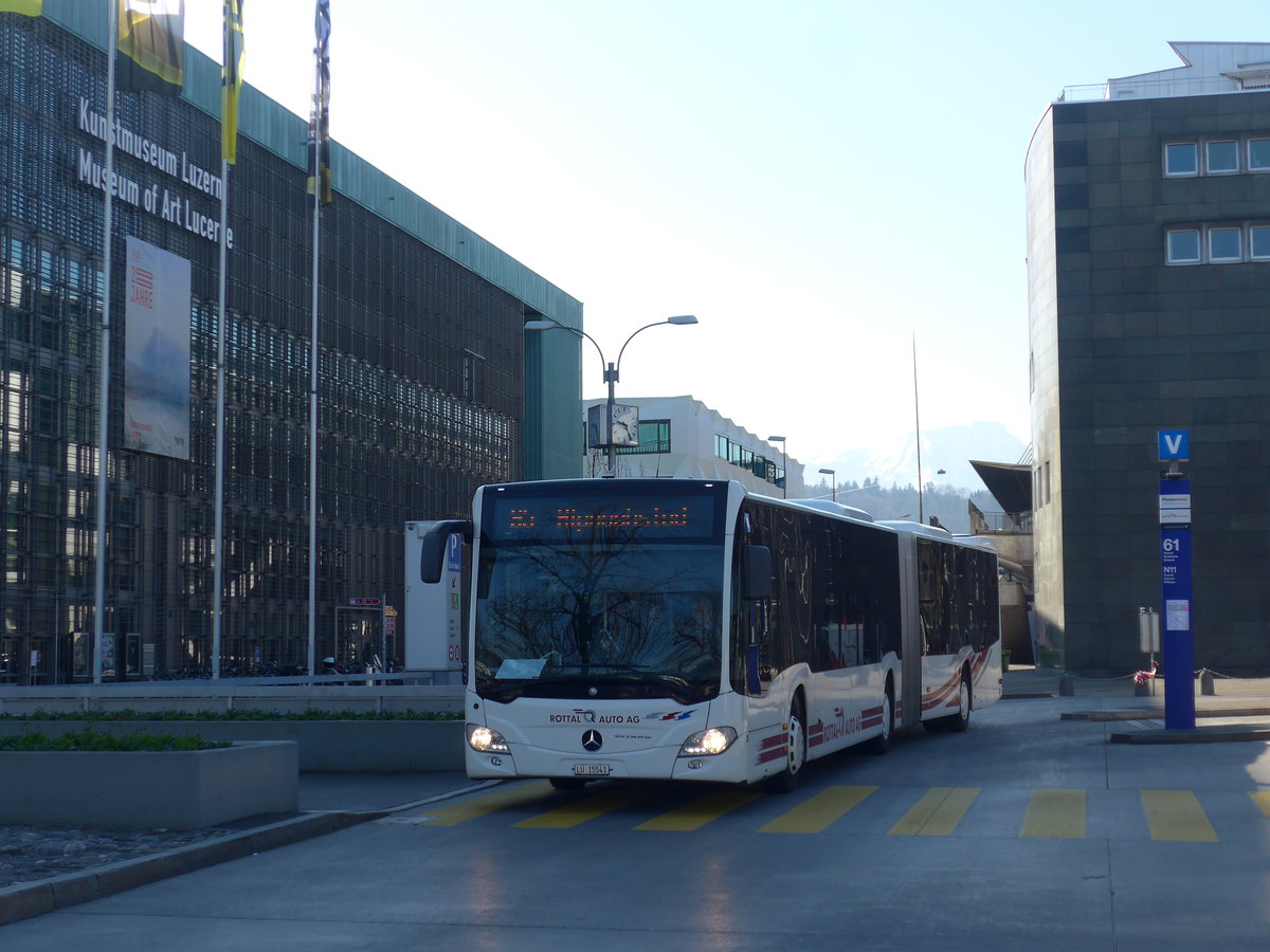 (202'935) - ARAG Ruswil - Nr. 39/LU 15'541 - Mercedes am 23. Mrz 2019 beim Bahnhof Luzern