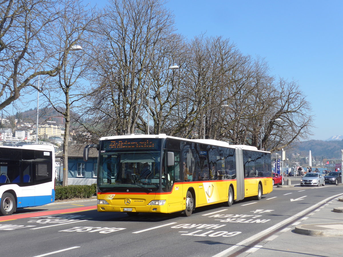 (202'983) - PostAuto Nordschweiz - BL 196'033 - Mercedes am 23. Mrz 2019 beim Bahnhof Luzern