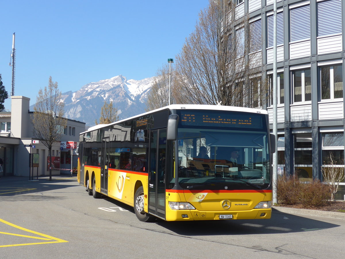 (203'308) - Thepra, Stans - Nr. 22/NW 5160 - Mercedes am 30. Mrz 2019 beim Bahnhof Stans