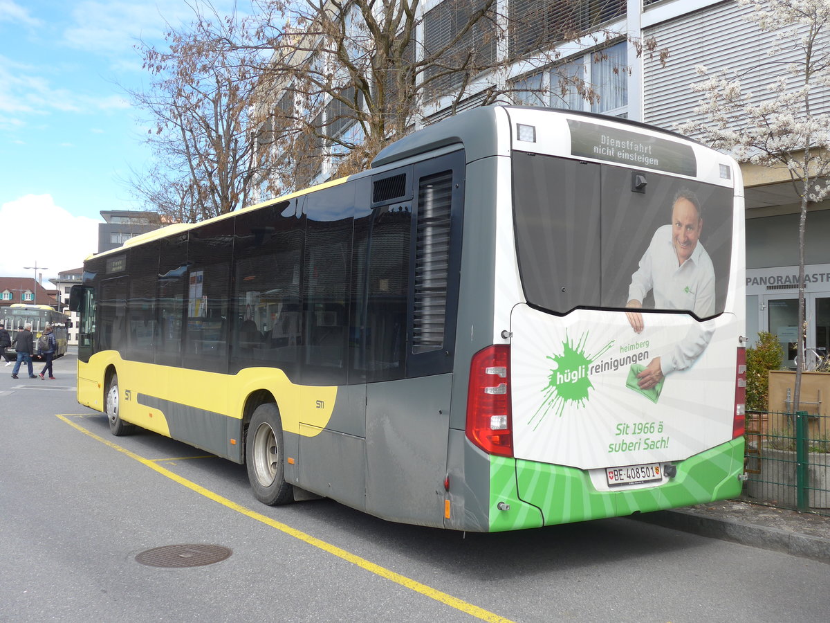 (203'551) - STI Thun - Nr. 501/BE 408'501 - Mercedes am 8. April 2019 bei der Schifflndte Thun