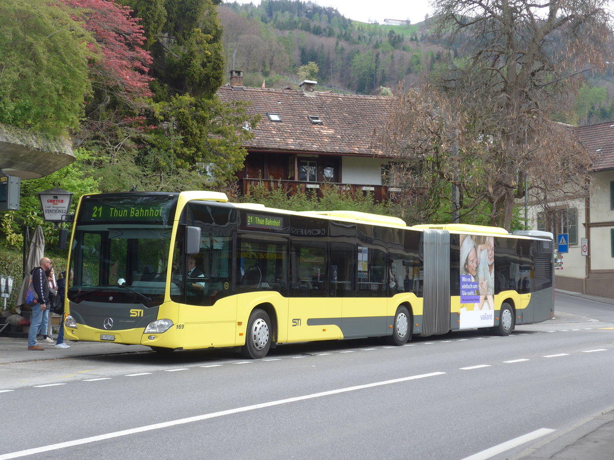 (203'852) - STI Thun - Nr. 169/BE 752'169 - Mercedes am 21. April 2019 in Oberhofen, Dorf