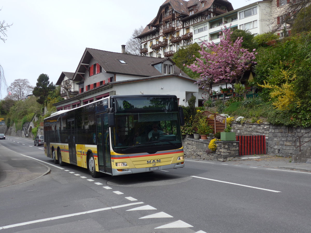 (203'854) - STI Thun - Nr. 132/BE 801'132 - MAN am 21. April 2019 in Oberhofen, Dorf