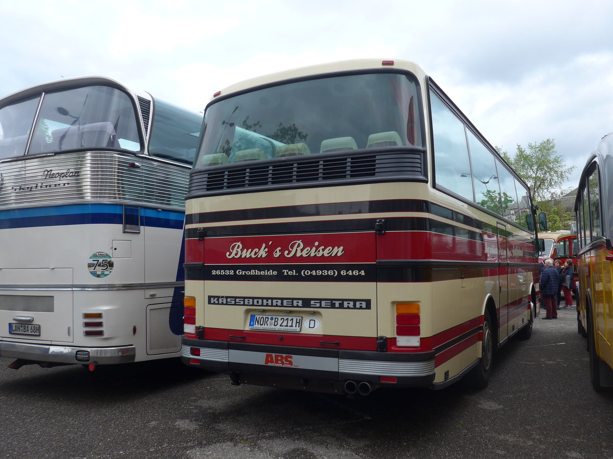 (203'978) - Aus Deutschland: Buck's Reisen, Grossheide - NOR-B 211H - Setra am 26. April 2019 in Haguenau, Parkplatz