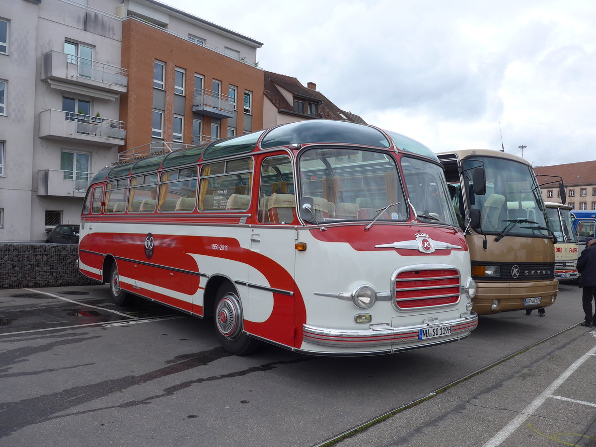 (203'989) - Aus Deutschland: Setra, Ulm - NU-SO 119H - Setra am 26. April 2019 in Haguenau, Parkplatz