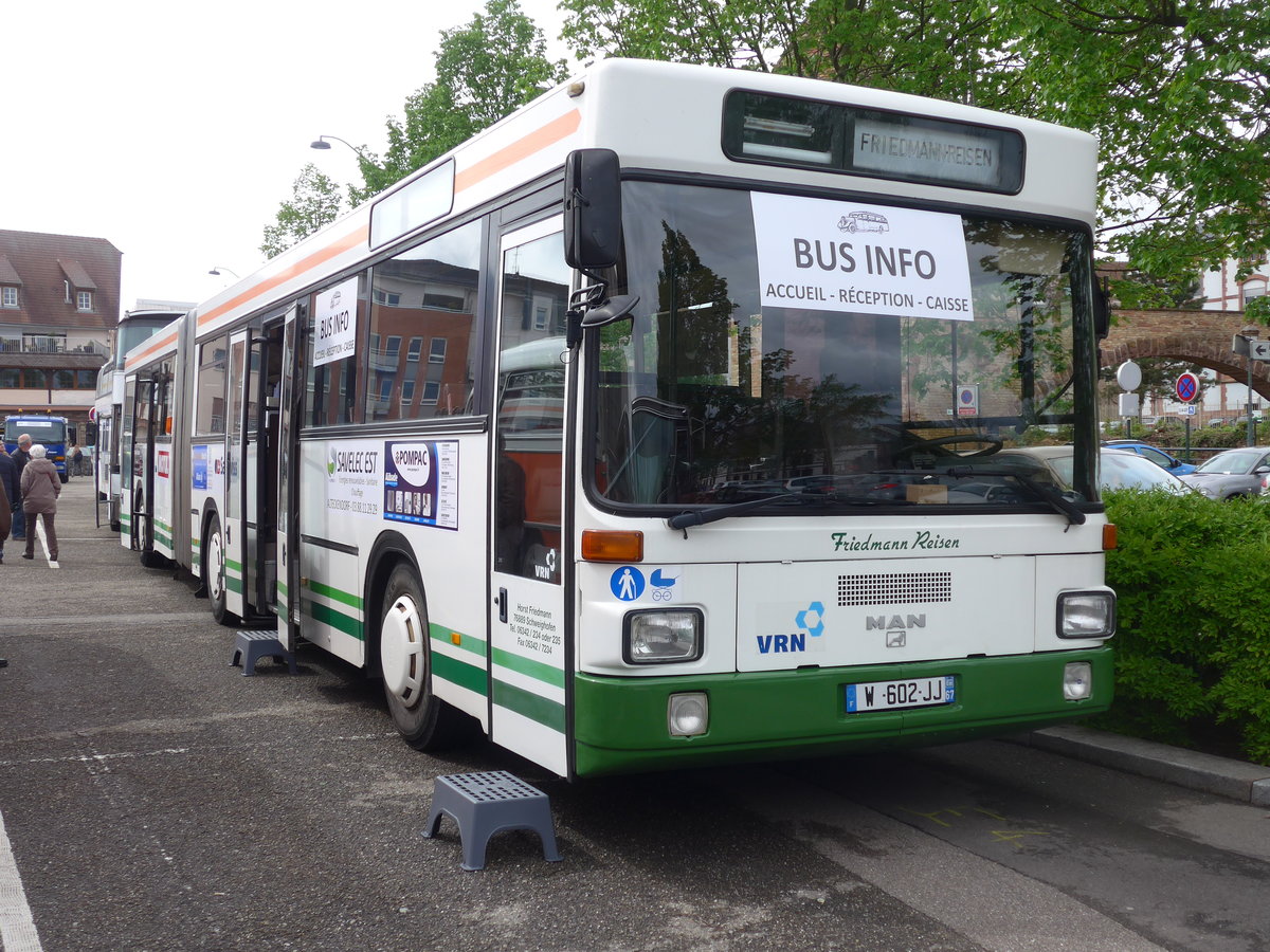 (204'010) - Aus Deutschland: Friedmann, Schweighofen (AAF) - W 602 JJ - MAN am 26. April 2019 in Haguenau, Parkplatz