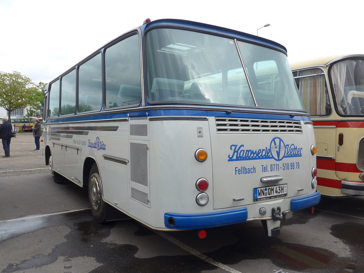 (204'028) - Aus Deutschland: Vetter, Fellbach - WN-QM 43H - Mercedes/Vetter am 26. April 2019 in Haguenau, Parkplatz