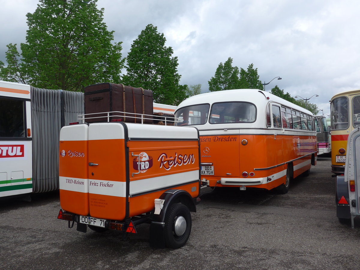 (204'032) - Aus Deutschland: TRD-Reisen, Dresden - DD-AX 70H - Mercedes am 26. April 2019 in Haguenau, Parkplatz