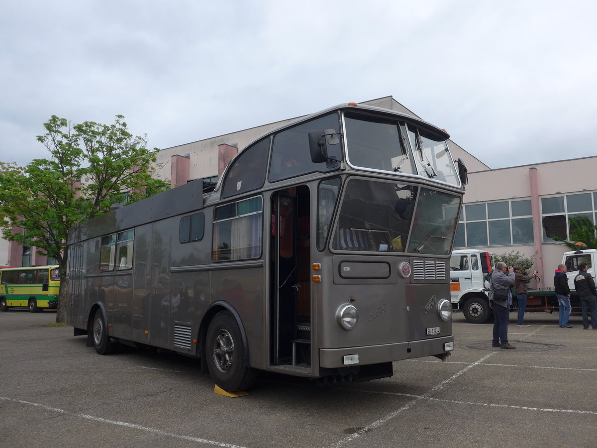 (204'157) - Aus der Schweiz: Schneider, Schmerikon - SG 13'934 - FBW/Tscher Hochlenker (ex Basler, Hofstetten; ex VBZ Zrich Nr. 244) am 27. April 2019 in Haguenau, Parkplatz