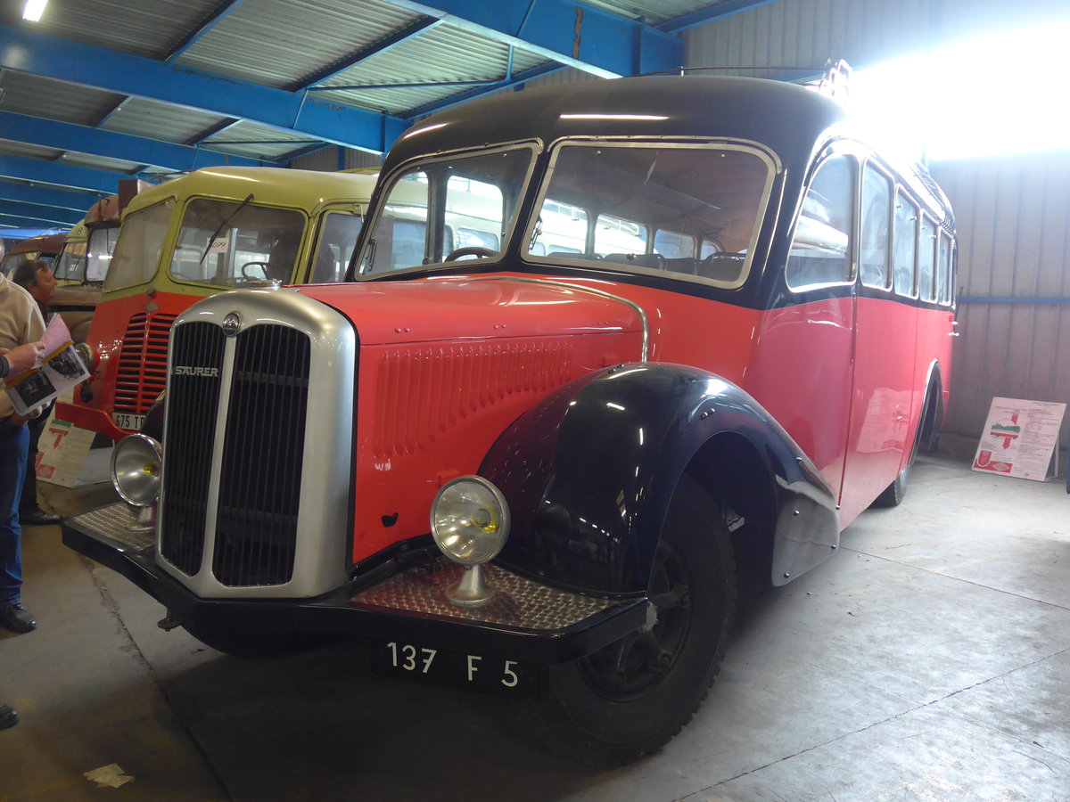 (204'316) - AAF Wissembourg - 137 F 5 - Saurer/Besset (ex Pinet, Rosans) am 27. April 2019 in Wissembourg, Museum