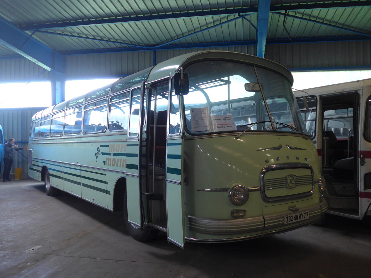 (204'336) - Marne et Morin (AAF) - 7324 WWY 77 - Setra am 27. April 2019 in Wissembourg, Museum 