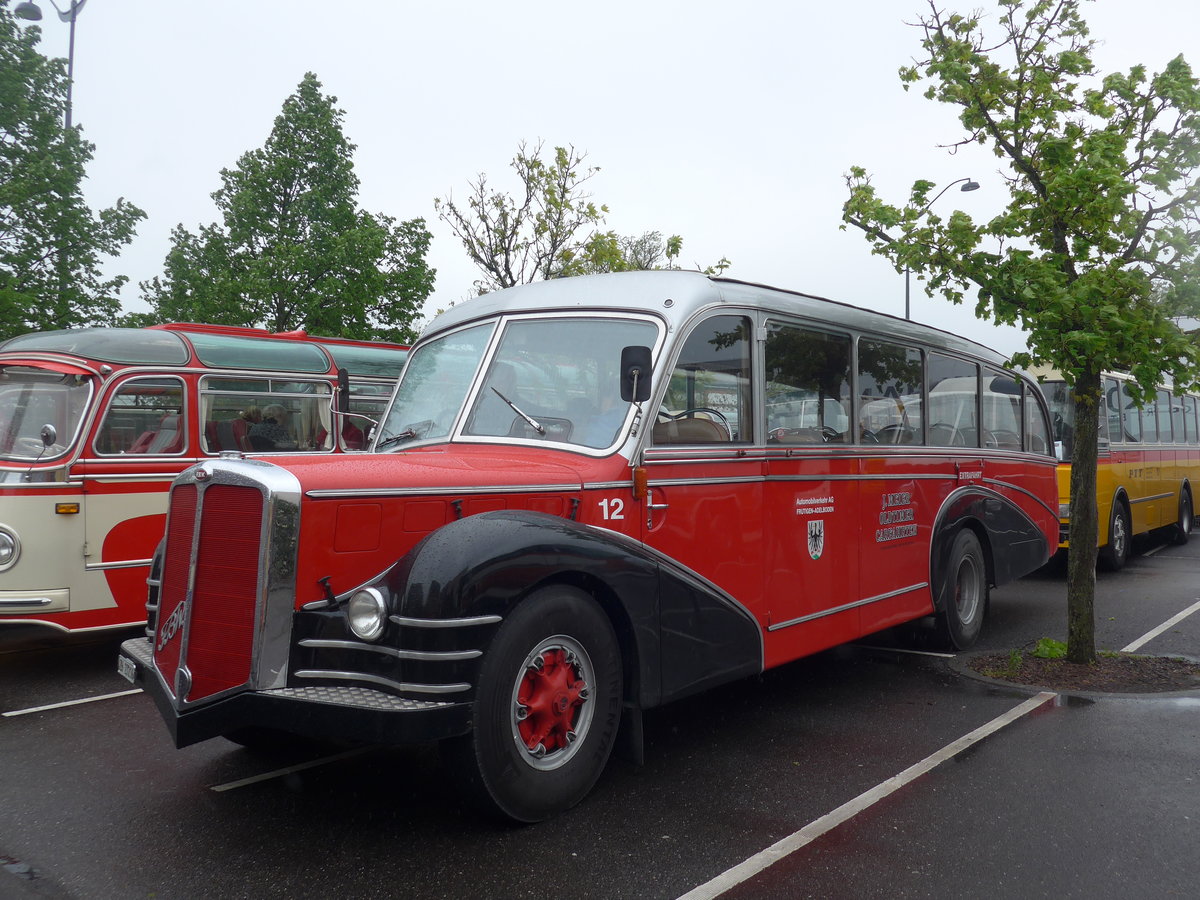 (204'406) - Aus der Schweiz: Meier, Grt - Nr. 12/ZH 27'216 - FBW/R&J (ex Wespe, Altsttten; ex AFA Adelboden Nr. 12) am 27. April 2019 in Haguenau, Parkplatz