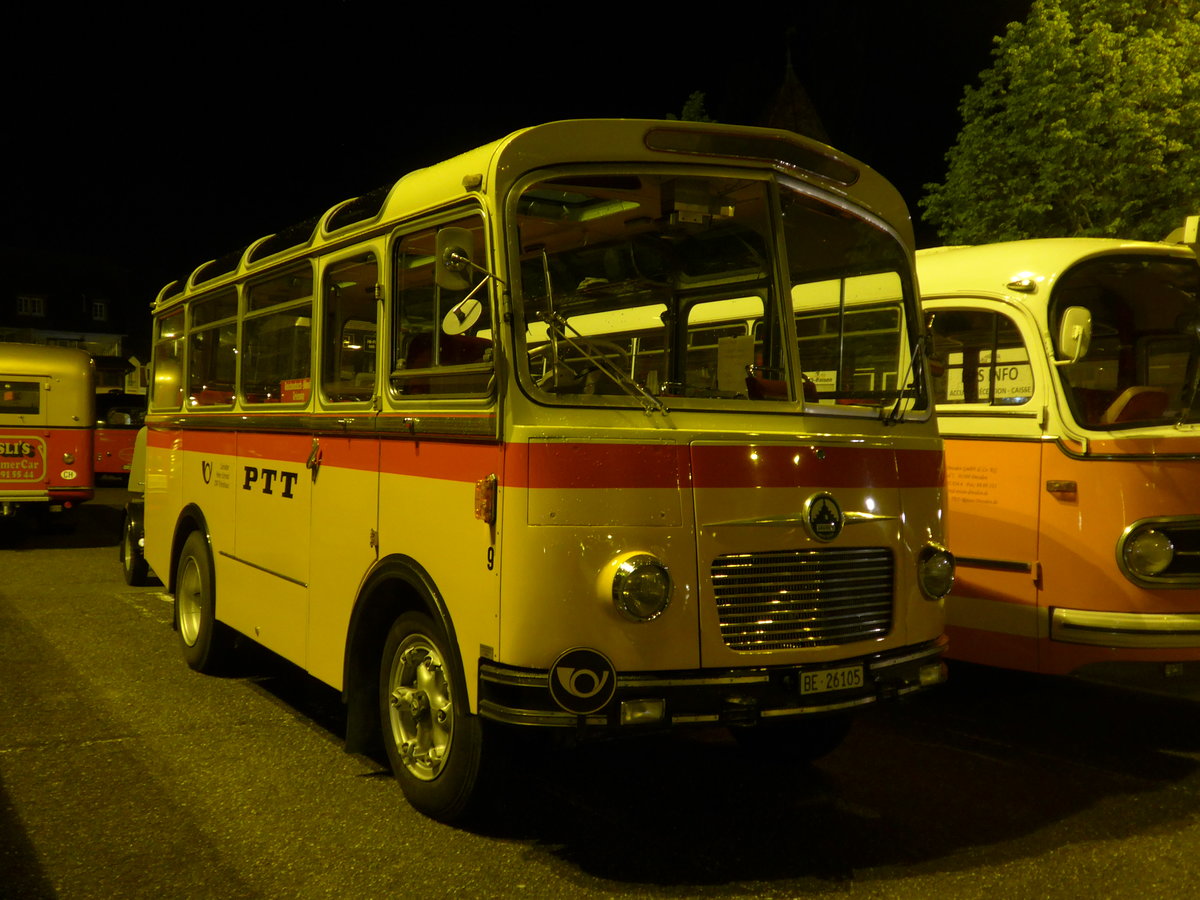 (204'454) - Aus der Schweiz: Schmid, Thrishaus - Nr. 9/BE 26'105 - Saurer/R&J (ex Geiger, Adelboden Nr. 9) am 27. April 2019 in Haguenau, Parkplatz