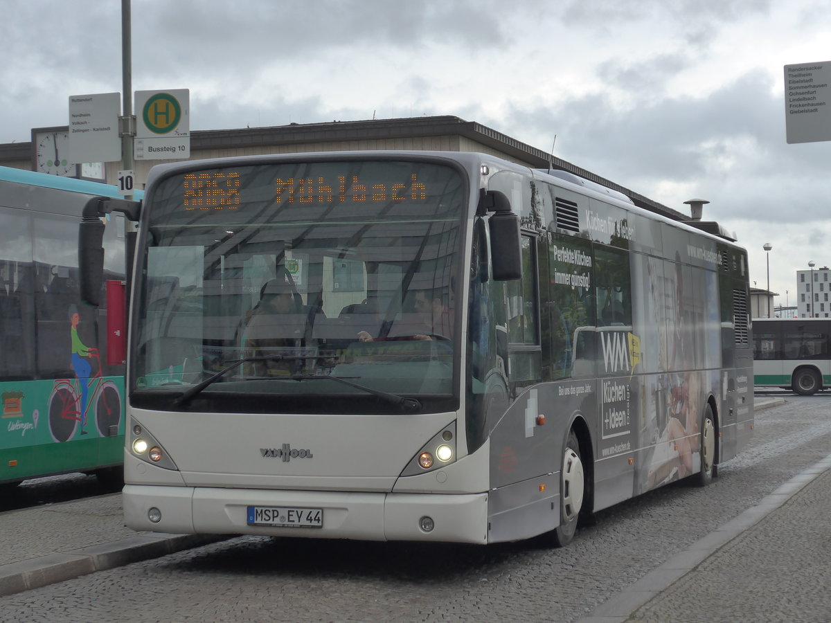 (204'680) - Hock, Steinfeld - MSP-LY 44 - Van Hool (ex Lay, Pttlingen) am 9. Mai 2019 beim Bahnhof Wrzburg