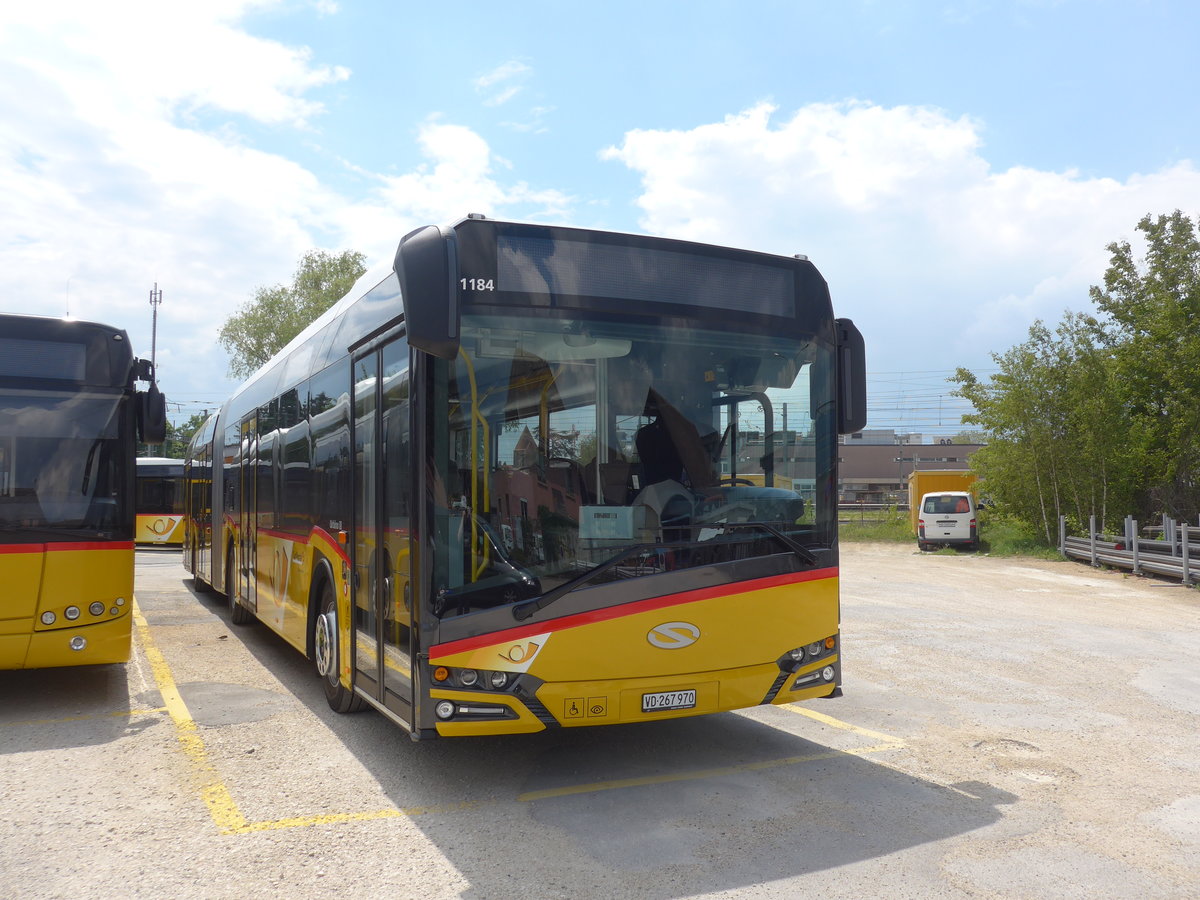 (205'418) - CarPostal Ouest - VD 267'970 - Solaris am 25. Mai 2019 in Yverdon, Garage