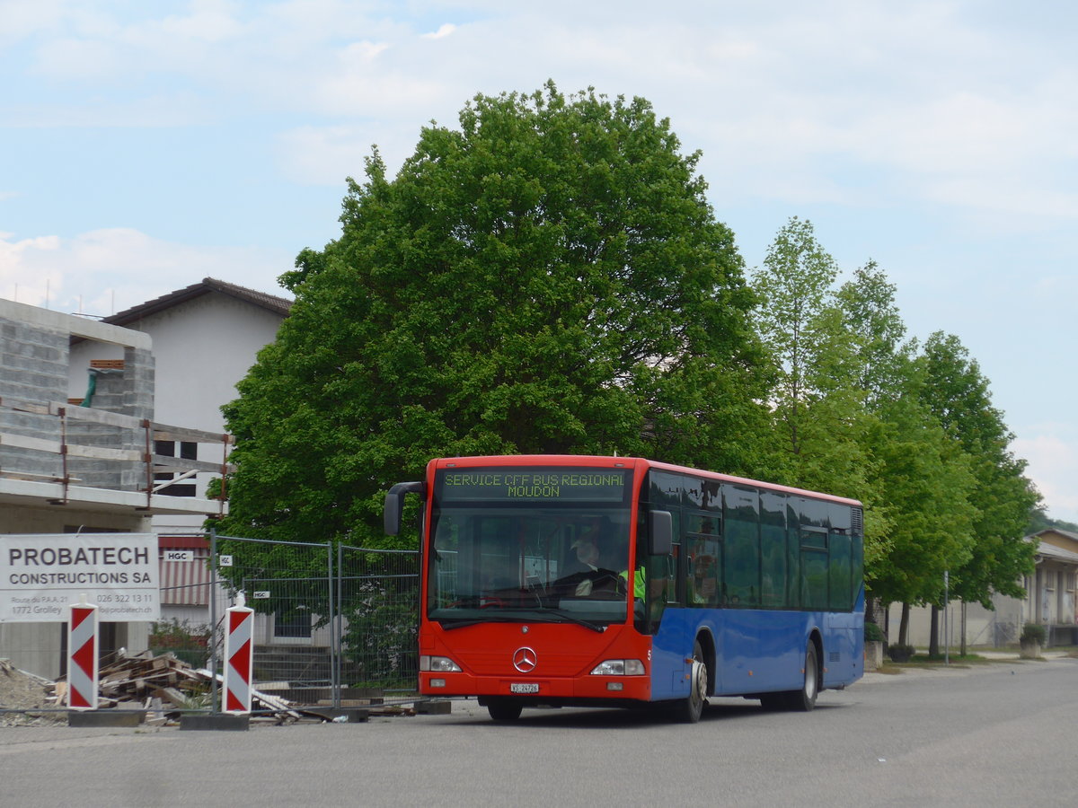 (205'453) - Lathion, Sion - Nr. 5/VS 24'726 - Mercedes (ex Chrisma, St. Moritz Nr. 1) am 25. Mai 2019 beim Bahnhof Moudon