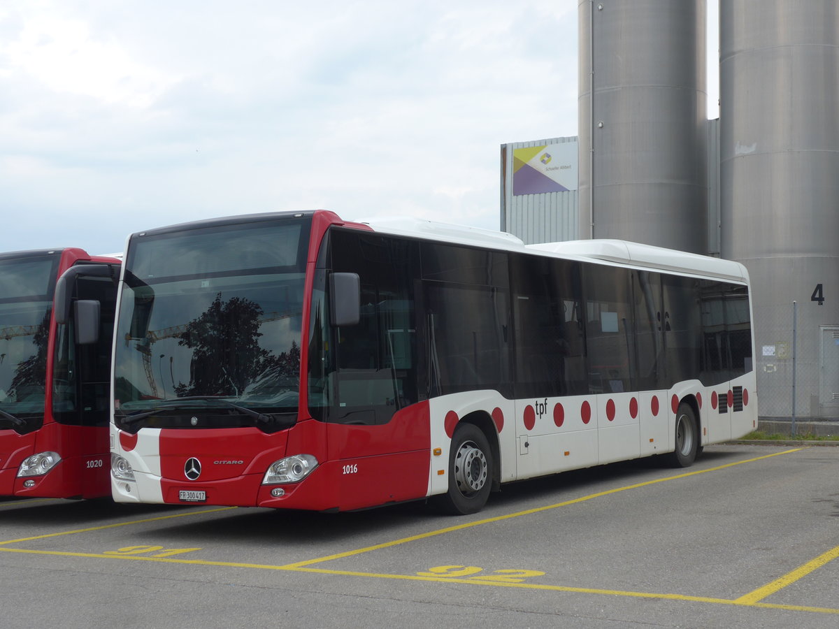 (205'463) - TPF Fribourg - Nr. 1016/FR 300'417 - Mercedes am 25. Mai 2019 in Romont, Garage