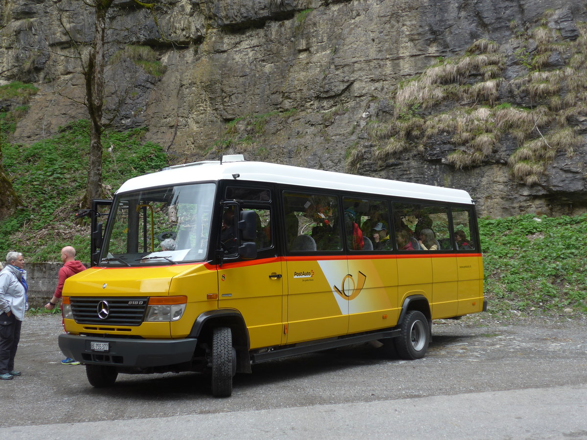 (205'502) - PostAuto Bern - BE 755'377 - Mercedes/Kusters am 26. Mai 2019 in Kiental, Tschingel