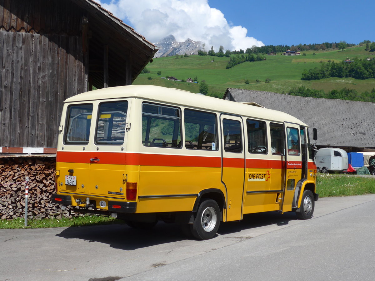 (205'611) - Mller, Ennetmoos - Nr. 6/NW 24'301 - Mercedes (ex Portenier, Adelboden Nr. 6; ex Geiger, Adelboden Nr. 6) am 30. Mai 2019 in Ennetmoos, Garage