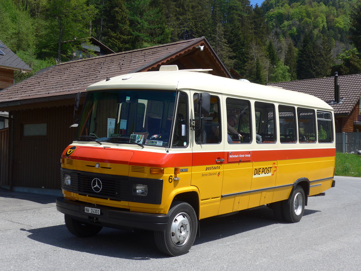 (205'646) - Mller, Ennetmoos - Nr. 6/NW 24'301 - Mercedes (ex Portenier, Adelboden Nr. 6; ex Geiger, Adelboden Nr. 6) am 30. Mai 2019 in Eigenthal, Talboden