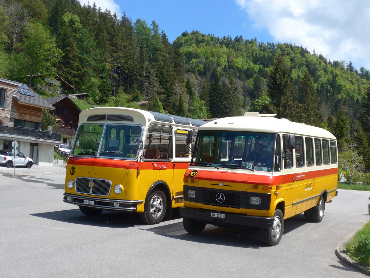 (205'650) - Mller, Ennetmoos - Nr. 6/NW 24'301 - Mercedes (ex Portenier, Adelboden Nr. 6; ex Geiger, Adelboden Nr. 6) am 30. Mai 2019 in Eigenthal, Talboden