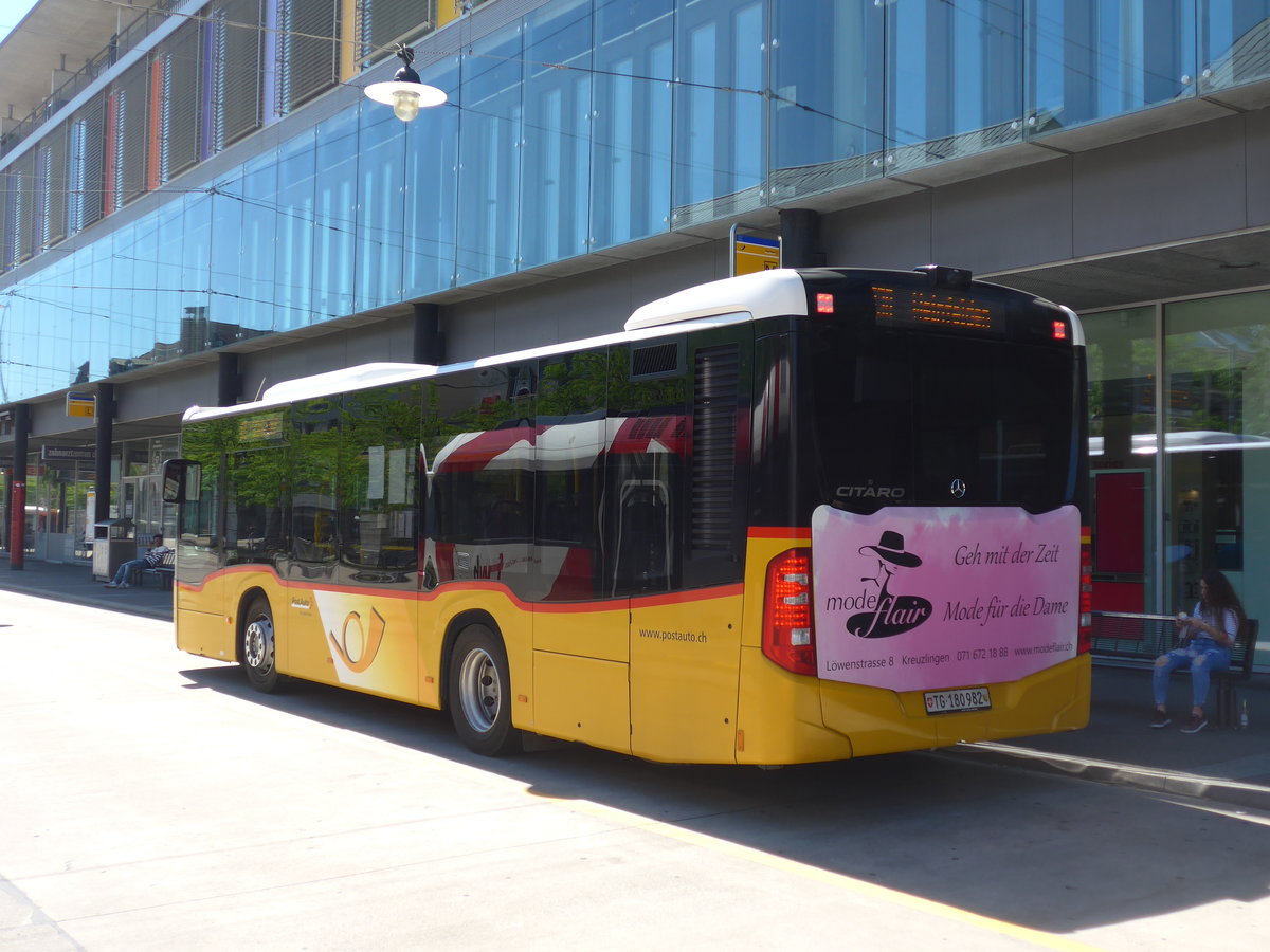 (205'726) - PostAuto Ostschweiz - TG 180'982 - Mercedes am 2. Juni 2019 beim Bahnhof Frauenfeld