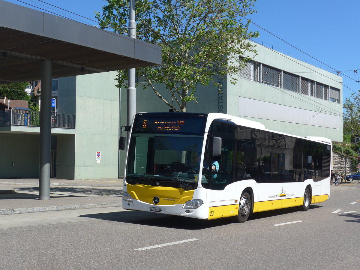 (205'895) - VBSH Schaffhausen - Nr. 23/SH 38'023 - Mercedes am 8. Juni 2019 beim Bahnhof Schaffhausen