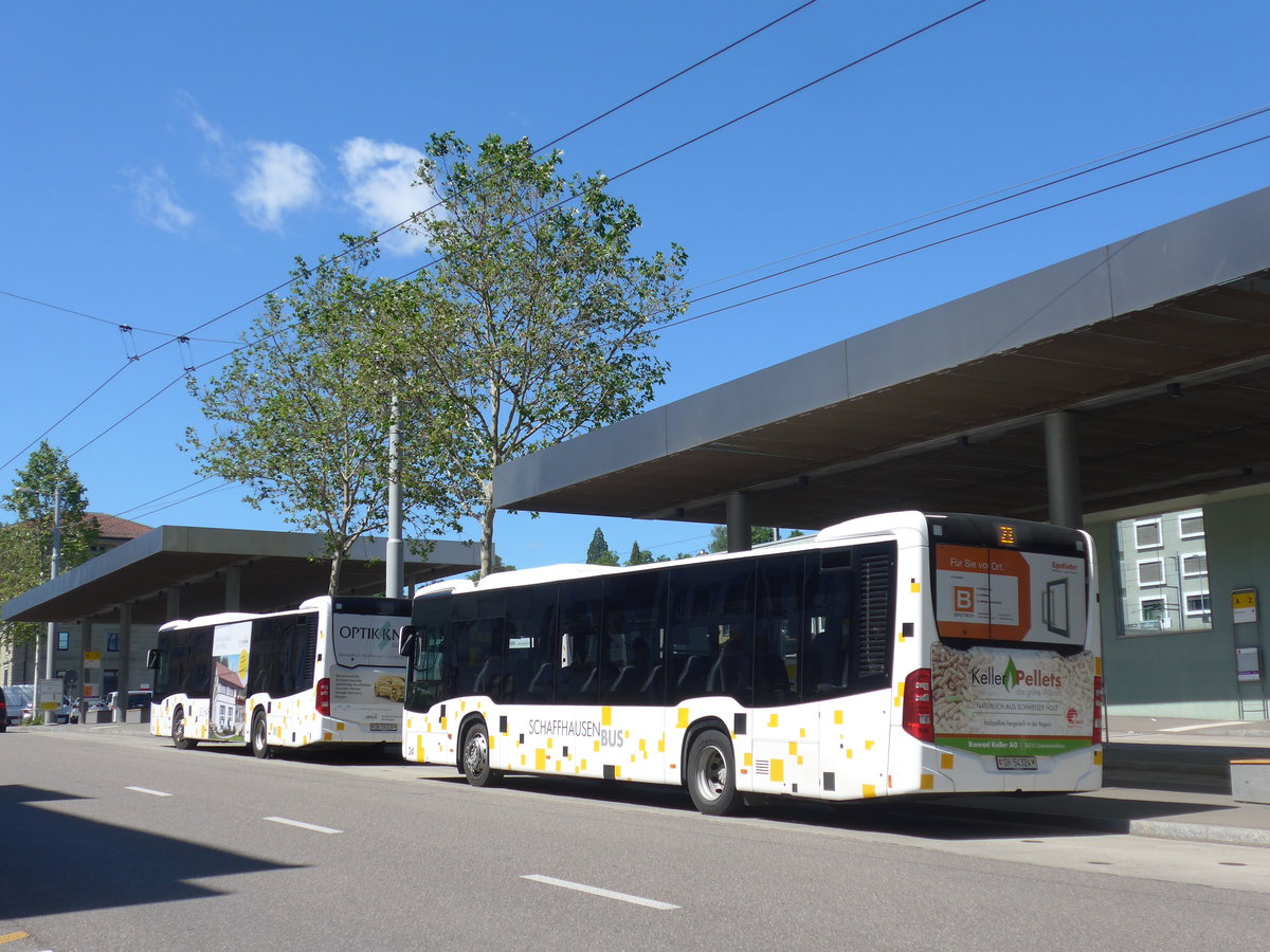 (205'897) - SB Schaffhausen - Nr. 24(SH 54'324 - Mercedes am 8. Juni 2019 beim Bahnhof Schaffhausen