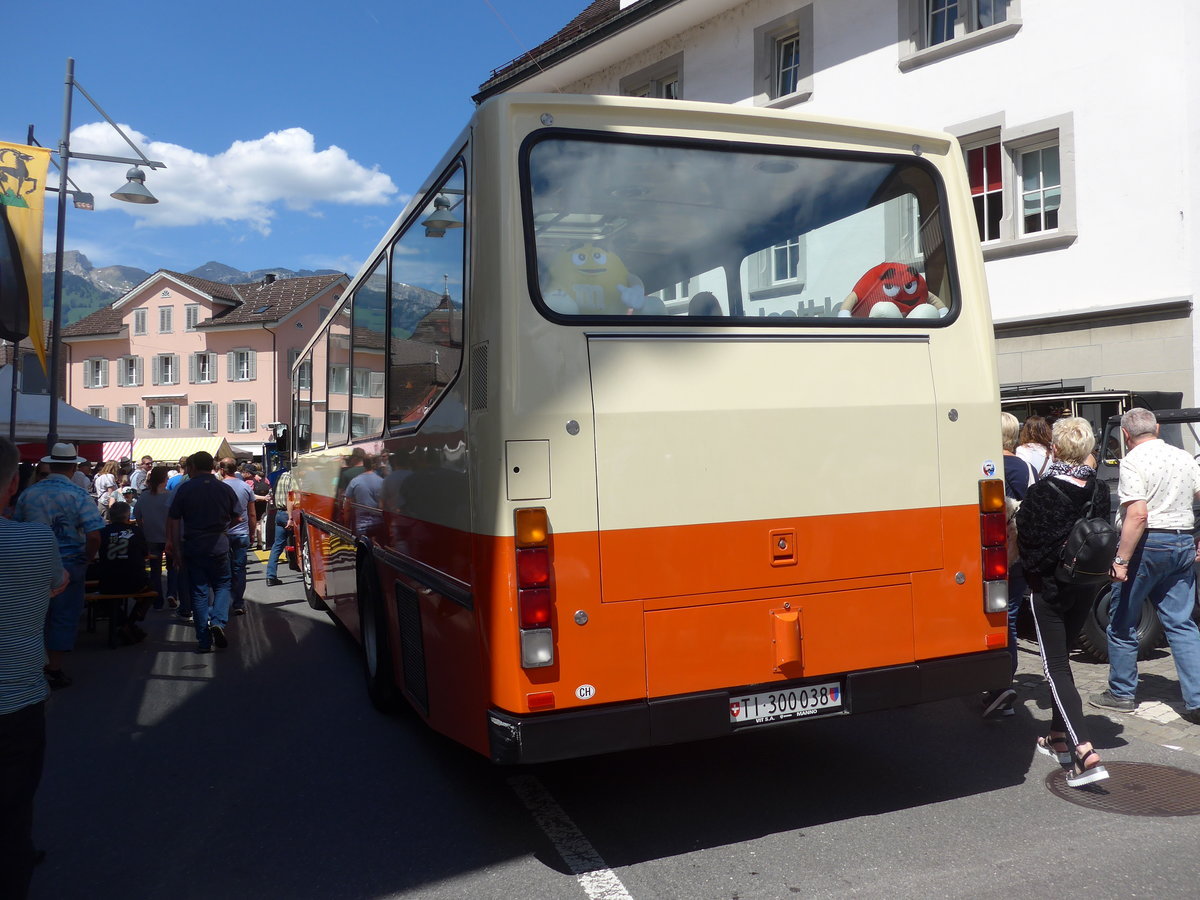(205'955) - AWD Dienstleistungen, Hnenberg - TI 300'038 - NAW/Hess (ex AMSA Chaisso Nr. 22; ex Tischhauser, Oberschan) am 8. Juni 2019 in Sarnen, OiO