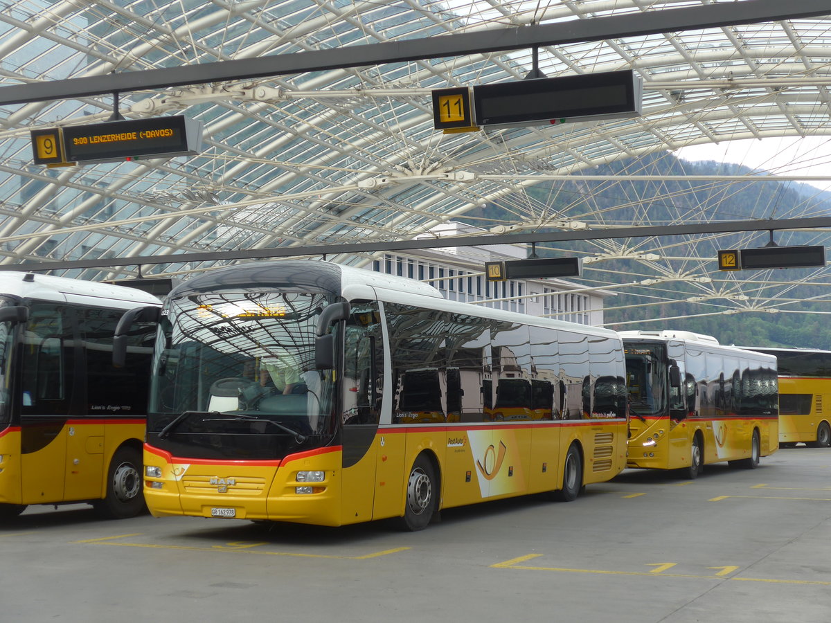 (206'191) - PostAuto Graubnden - GR 162'978 - MAN am 9. Juni 2019 in Chur, PostAutostation