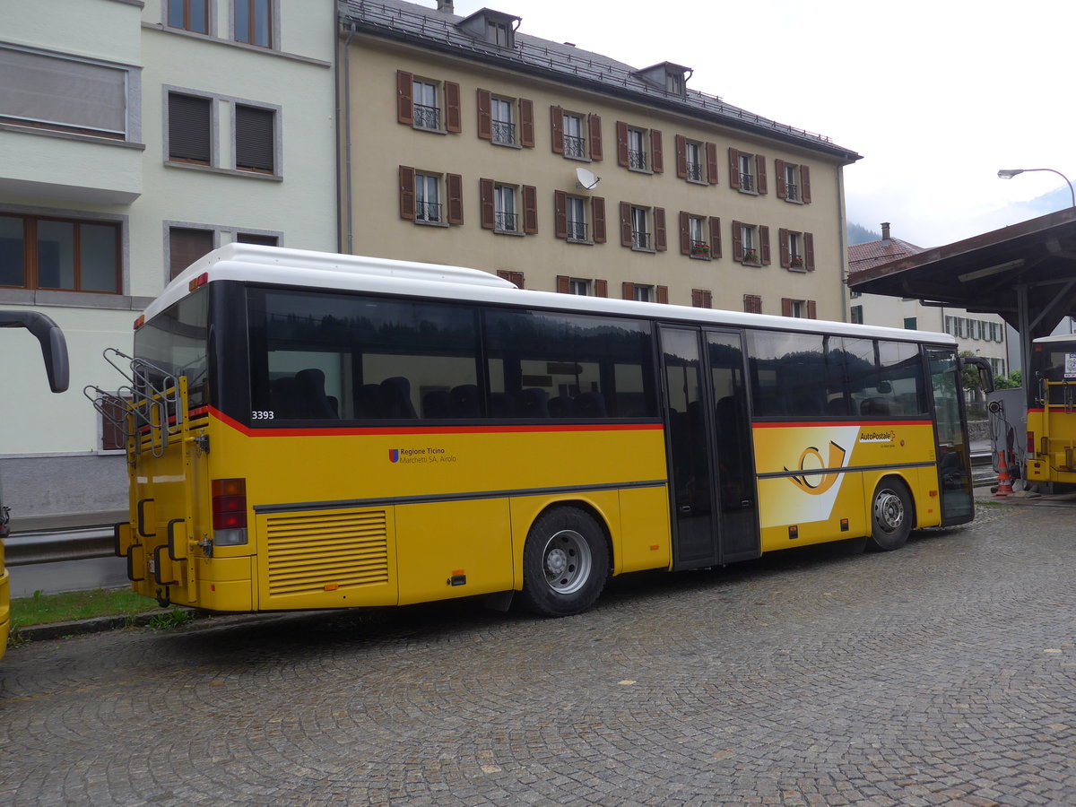 (206'238) - Marchetti, Airolo - TI 303'333 - Setra (ex Nr. 5) am 9. Juni 2019 beim Bahnhof Airolo