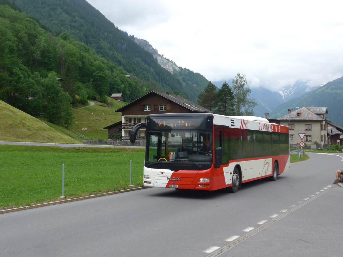 (206'397) - AS Engi - Nr. 2/GL 7702 - MAN (ex WilMobil, Wil Nr. 255; ex Vorfhrfahrzeug) am 15. Juni 2019 in Elm, Station