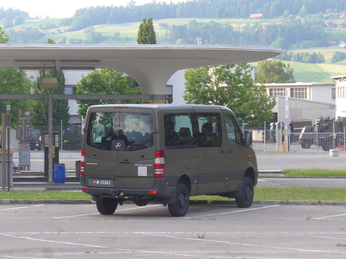 (206'767) - Schweizer Armee - M+21'343 - Mercedes am 23. Juni 2019 in Thun, Waffenplatz