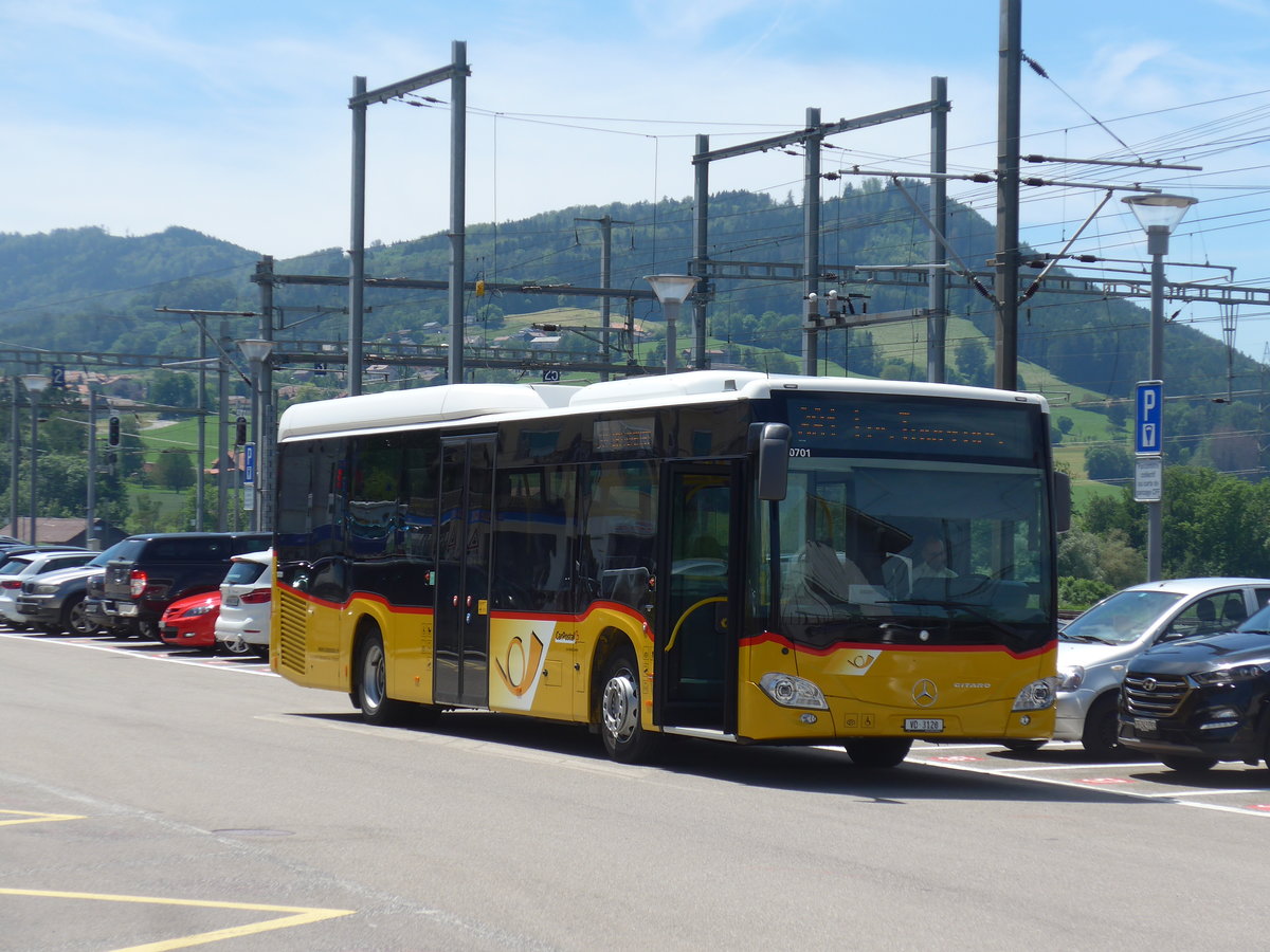 (206'794) - Faucherre, Moudon - VD 3120 - Mercedes am 24. Juni 2019 beim Bahnhof Palzieux