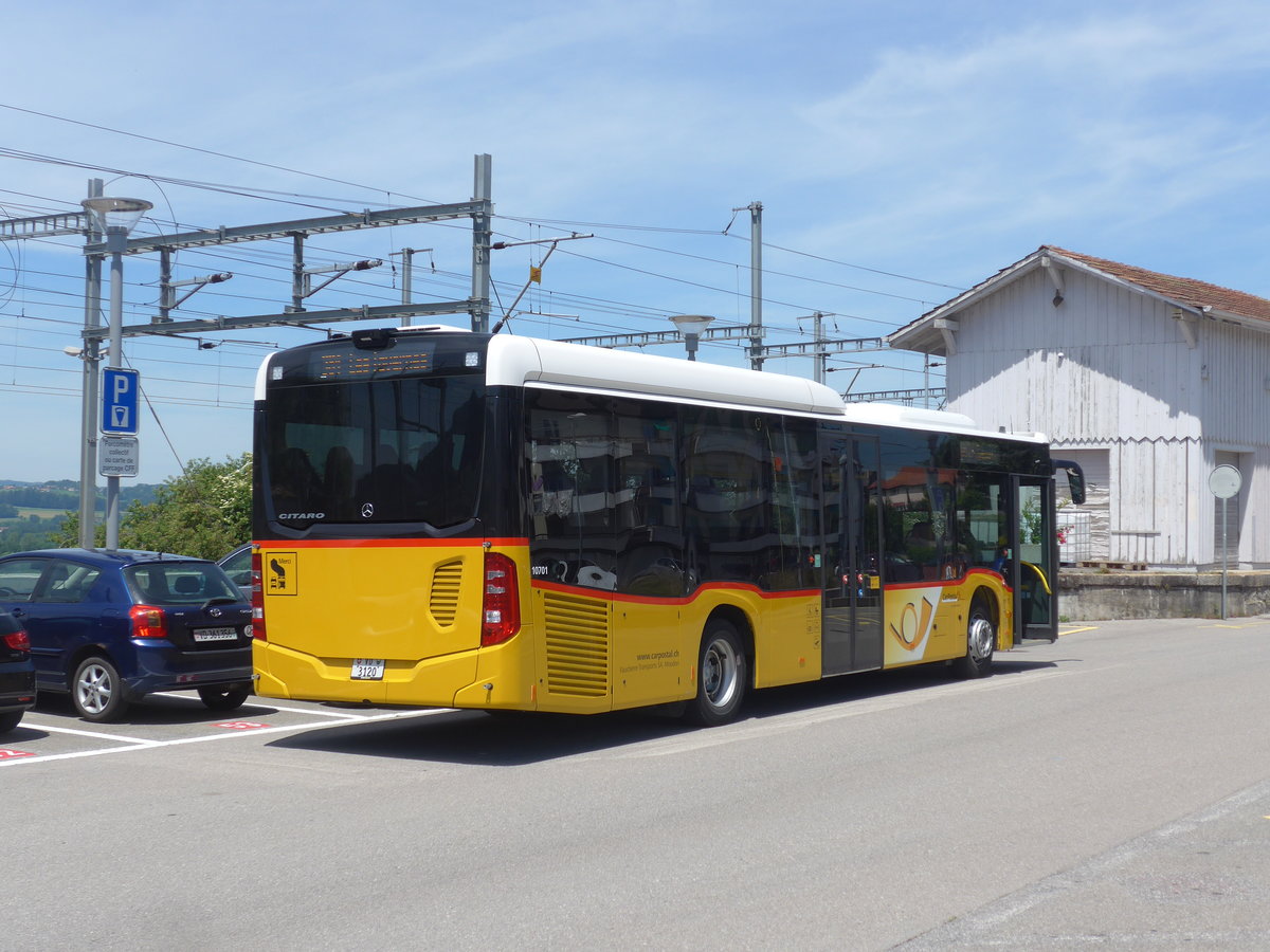 (206'795) - Faucherre, Moudon - VD 3120 - Mercedes am 24. Juni 2019 beim Bahnhof Palzieux