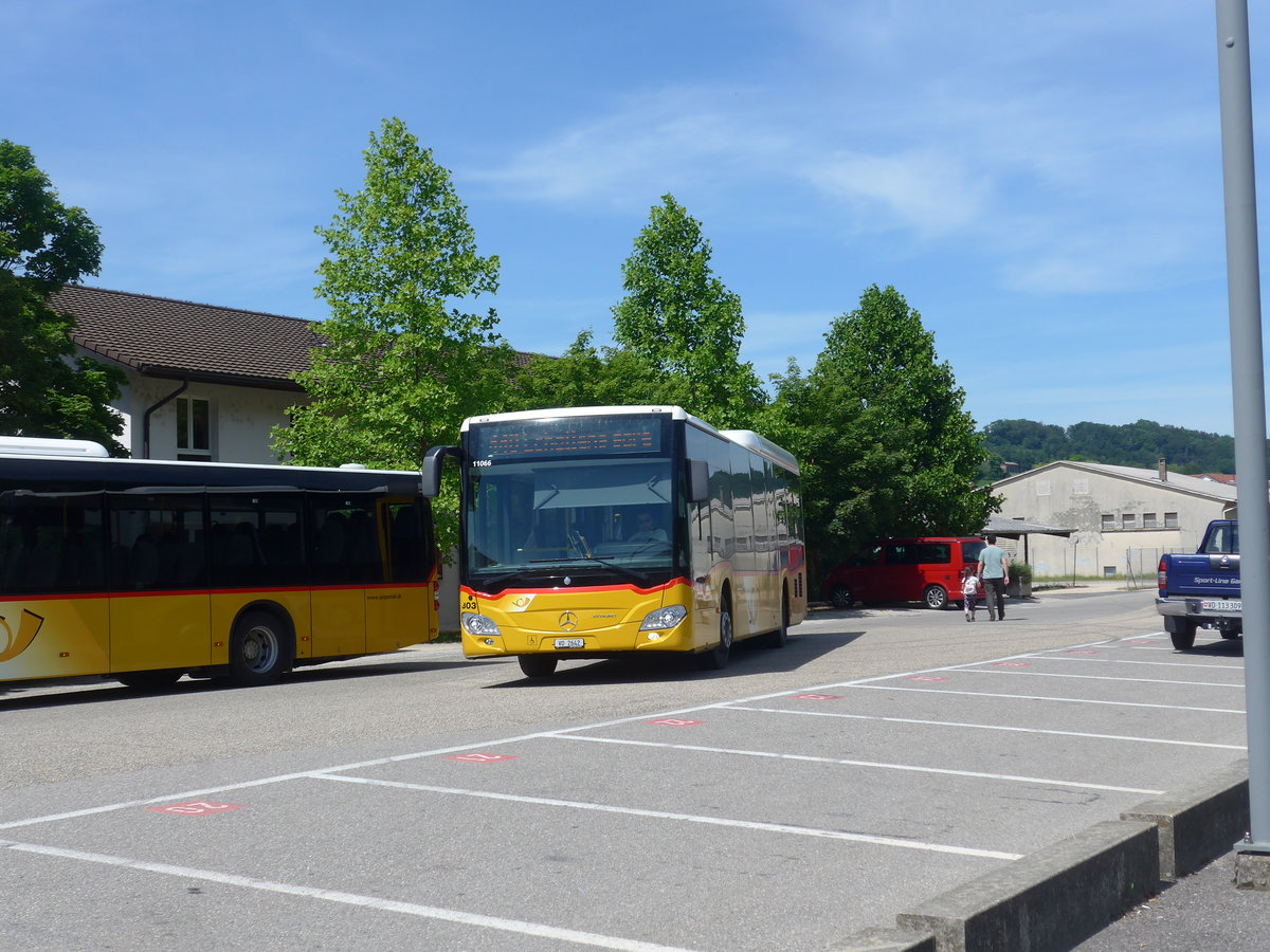 (206'833) - Faucherre, Moudon - Nr. 303/VD 2642 - Mercedes am 24. Juni 2019 beim Bahnhof Moudon